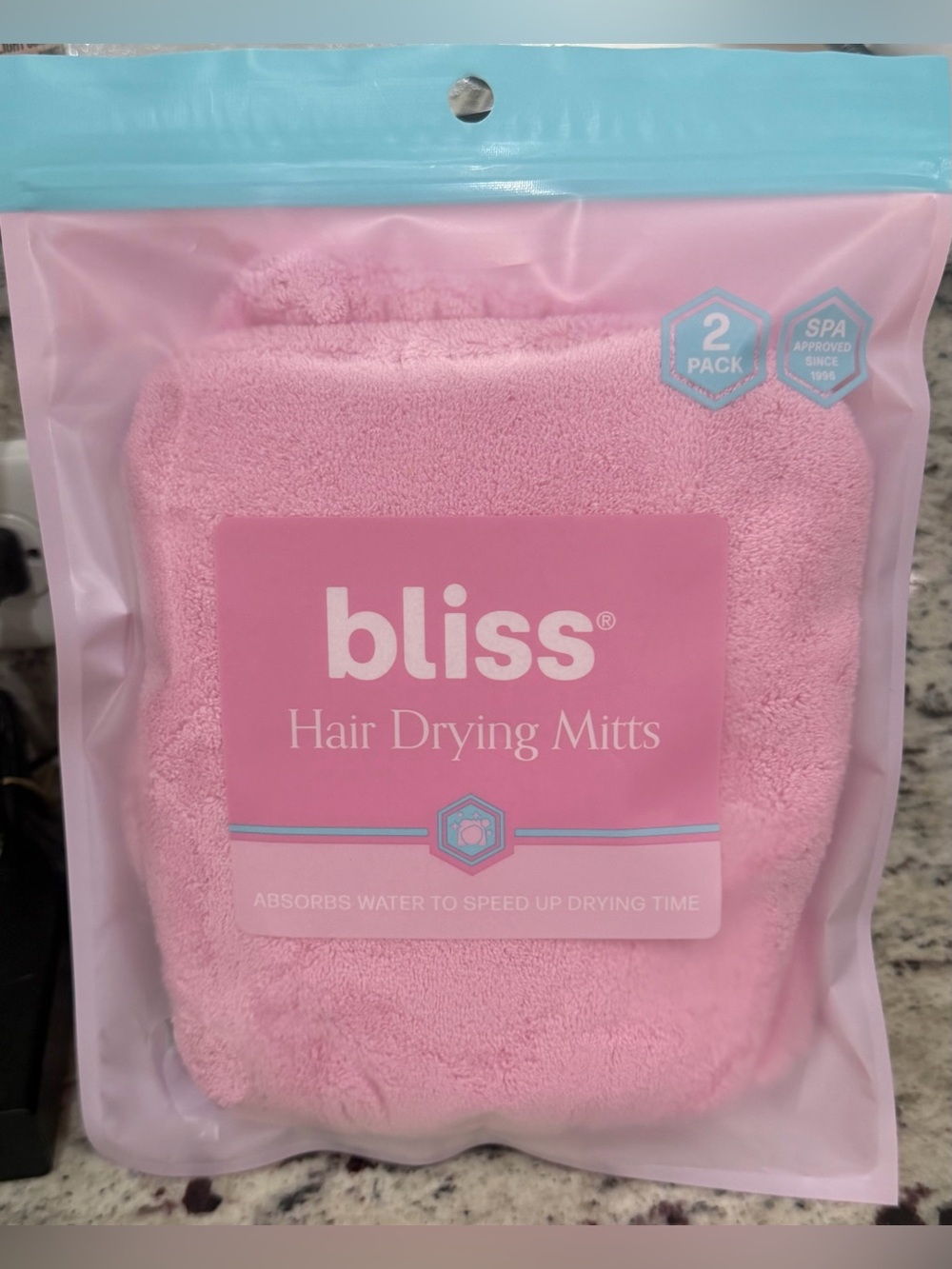 Bliss 2 Pack Hair Drying Mitts - New
